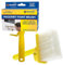 Set of 2 Emulsion Masonry Paint Brush - Paint Rough Surfaces Vinyl Fillings | For All Types Of Cement, Stone & Sand Based Paints - Includes Clip To Hang Brush Paint-Pot