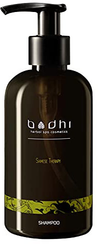 Bodhi® Natürliches Shampoo SIAMESE THERAPY 250ml mit frischem Duft von Zitronengras und Lavendel/für empfindliche Kopfhaut, gegen Schuppen/ohne Silikone/vegan & BIO