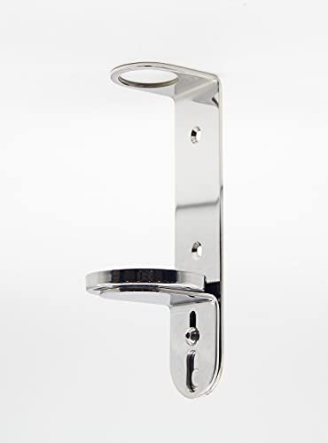 WALL MOUNT 500ML SINGLE DISPENSER CHROME BOTTLE HOLDER Ideal for Baylis & Harding Bottles