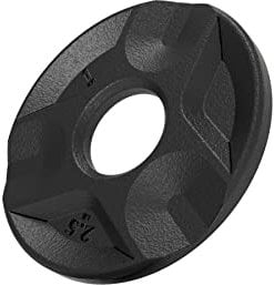 1 Kg Bumper Plate Weights by Tribe WOD, Olympus Bellbar Plates - Gym Weights for Men and Women, Bumper Plate Weights 1 of 2, Rubber and Steel Weights for Lifting, Bumper Plates