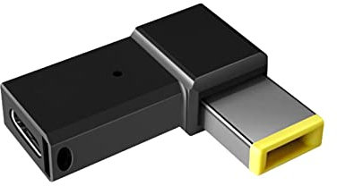 USB C to USB Adapter Square Tip Adapter Slim Tip to USB C Adapter 100 W PD USB C Adapter for Lenovo ThinkPad