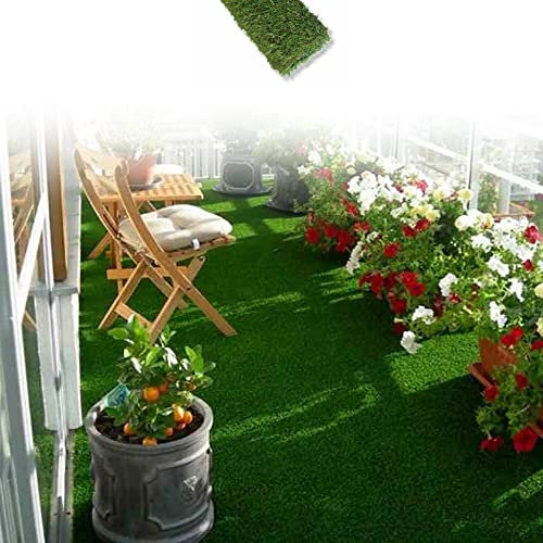 ANTEVIA - Gazon synthétique 200 x 100 cm | 4 Tailles Disponibles |Pelouse Haut de Gamme (Luxo 2 x 1 mètres)