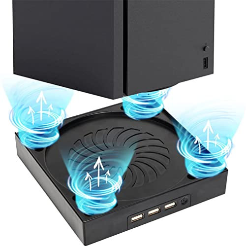 Box Series X Consola Soporte de ventilador de Refrigeración, Soporte de montaje ajustable de 3 Velocidades Base de Refrigeración Compatible con Xbox Series X