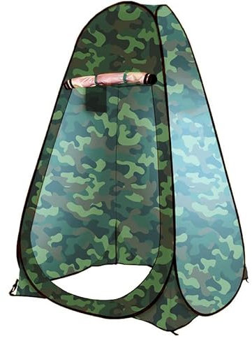 scosao Pop up Duschzelt, Outdoor-Camp Umkleidezelt Toilettenzelt Tragbar Lagerzelt Privatsphäre Zelt Wurfzelt Wasserdicht mit Zeltheringe und Tragetasche, für Camping, Angeln, Strand, Toilette,camo