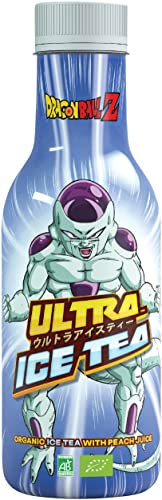 ULTRA ICE TEA Bio Eistee – Veganes Weißteegetränk mit dem Dragon Ball Charakter Freezer – Erfrischender Pfirsich-Geschmack – 1 x 500 ml Einweg