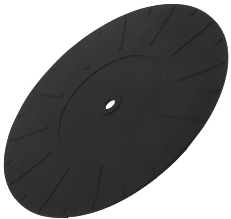 DIKACA Tapis De Protection pour Disque Vinyle Tapis De Plateau Tournant en Caoutchouc Tapis De Tourne-Disque Tapis De Protection pour Disques Gel De Silice Antistatique Lave-Vaisselle