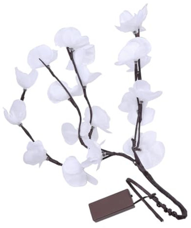 FONDOTIN Orchideen Künstlich Mit Warmweißem Licht Dekorative Zweiglichter Für Zuhause Und Büro Biegsame Lichtzweige Für Partydeko Und