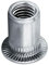 Flachkopf Blindnietmuttern alle Größen - Alu, Stahl-vz, Edelstahl A2 Nietmuttern (Aluminium M6 Klemmbereich 0,5-3,0mm, 10 Stück)