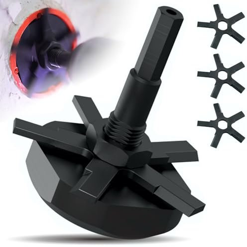 SCROBER Universal Schneidbohrer für Unterputzdose ∅ 65 mm für alle Bohrer und Akkuschrauber | für Stuckateur, Gipser, Elektriker, Werkzeug, Hausrenovierung (SCROBER Set mit 3 x Messer)