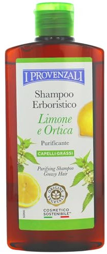 Shampoo Erboristico, LIMONE e ORTICA, Purificante, Per Capelli Grassi 250ml (2 Flaconi)