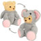 BRUBIES Teddy Elefant - 25 cm Teddybär im Elefantenkostüm mit Kapuze - Plüschtier für kuschelige Abenteuer - Kuscheltier Geschenk für Kinder