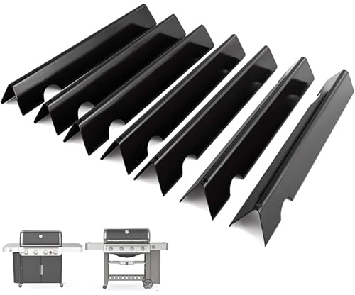 66033 66797 Flavorizer Bars 43,18 cm Ersatz Weber GS4 Genesis II 400 Serie, E-410 E-435 S-410 S-435 SE-410 Grillteile, Genesis GS4 II LX E/S-440 Teile, porzellanemaillierte Flavor Bars, 7 Stück