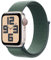 Apple Watch SE de 2.ª generación GPS + Cellular Smartwatch con Caja de Aluminio en Blanco Estrella de 40 mm y Correa Loop Deportiva Verde Lago. Monitores de entreno y sueño y Neutro en Carbono