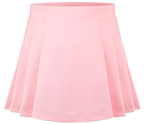 SPFASZEIV Jupe de Tennis pour Filles Jupe de Golf Plissée pour Enfants avec Poches pour Short Jupe-Short de Athlétique 4 à 15 Ans