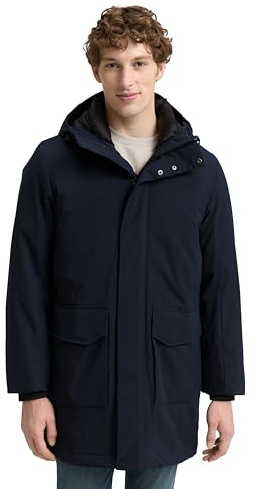 TOM TAILOR Denim Herren Parka mit wasserabweisender Funktion