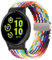 SumRioo 20mm Armband für Garmin Vivoactive 6/5/3/3 Music/Venu Sq 2/Approach S50/S44, Nylon Geflochtenes Uhrenarmband für Garmin Forerunner 570 42mm/55/165/165 Music/245/245 Music/645, Regenbogen