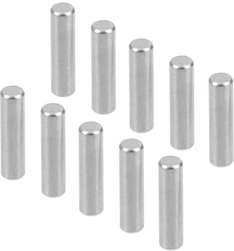 LEPEVNEY 4mm x 16mm 304 Stainless Steel Dowel Pins Shelf Pegs Support Shelves Silver Tone 50Pcs