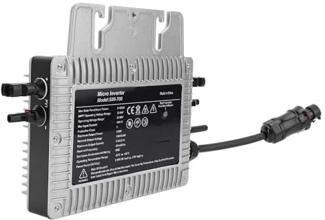 Kleines und Mittelgroßes Kraftwerk, 700W WLAN -Mikro -Wechselrichter - MPPT IP67 Solar Grid Connected Wechselrichter für Verschiedene Haushaltsbalkon -PV -System -Speichersysteme