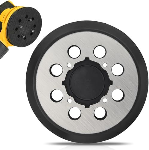 5 8 Hole Hook and Loop Replacement Metal Sander Pad Compatible with DeWalt DWE6421 6421K DWE6423 6423K DCW210B Random Orbital Sander Part DWE64233 & N329079
