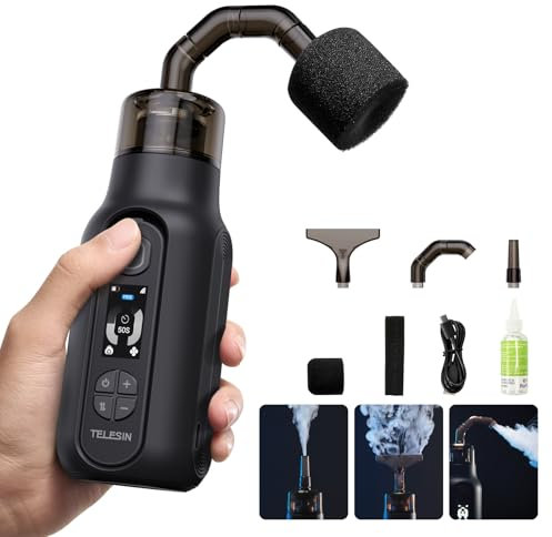 TELESIN C40 - Mini machine à fumée portable avec télécommande - 40 W - Pour la photographie, les événements en plein air, les fêtes, les effets de scène, la fumée de mariage