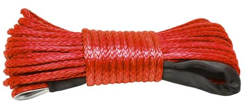 Corde De Câble Synthétique pour Ligne De Treuil | Corde Treuil De Remorque - Corde De Remorquage pour Voitures Bateaux Camions, Capacité 7700Lbs