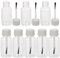 SAFIGLE Lot de 8 Flacons de Vernis à Ongles Vides en Pet avec Brosse 20Ml Petit Flacon Réutilisable pour Huiles Essentielles Design Étanche pour Manucure et Stockage de Gels à Ongles