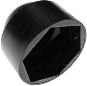 Abdeckkappen aus Kunststoff (Polyethylen), Kuppel, Schutzkappe für Schrauben mit Sechskantkopf, für Schrauben, Muttern und Bolzen, M12, Schwarz, 10 Stück Plastic Hardware Store