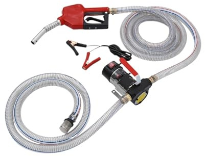 Motorrad Benzinpumpe Selbstansaugende Elektrische Kraftstoffförderpumpe 50 L/min, Motoröl-Diesel-Absaugpumpe, Selbstabsorbierend, Kerosin, 175 W, 12 V