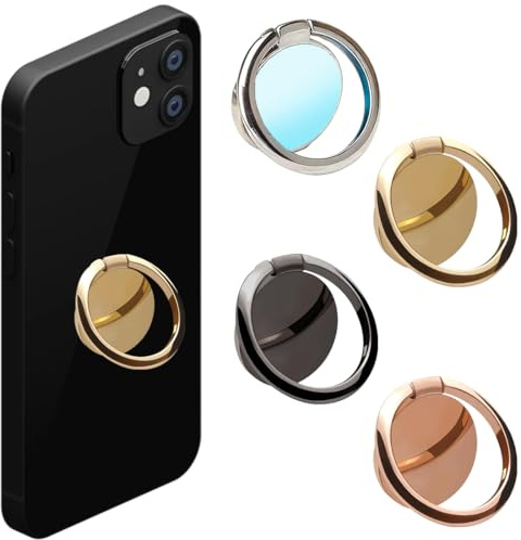 LEPGUYO Confezione da 4 Anello Telefono Magnetico & Supporto Kindle, Supporto Telescopico Pieghevole, Compatibile con Smartphone, Kindle & Tablet, Accessori Telefono Magsafe