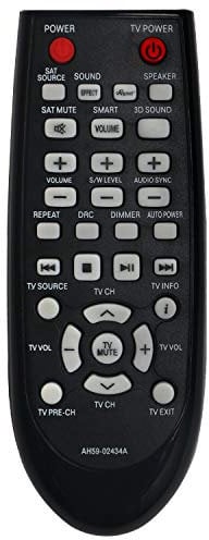 AH59-02434A Télécommande de Remplacement - VINABTY Soundbar Télécommande AH5902434A pour Samsung Sound Bar System HW-E450 HW-E550 HW-E551 HW-E450ZA HW-E550ZA HW-E450C HW-E551ZA Remote Controller