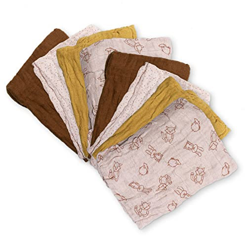 Pippi Baby 8er Pack Stoffwindeln Löwe, Einheitsgröße Unisex Baby