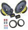 Ground Zero GZIC 165.2SPL Lautsprecher mit Einbauset passend für VW Volkswagen Golf IV 1997-2003 Türen vorne/hinten 400 Watt 165mm 2 Wege Kompo-System