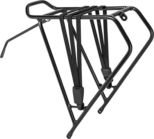 PUKY Alu-Gepäckträger Set 16-26 Schwarz | Max. Zuladung 15/18 kg | Für Modell LS-PRO | Stoßfeste Pulverbeschichtung | Alu-Befestigungsstrebe | Leichtes und robustes Kinderfahrrad Zubehör