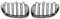 DM Autoteile 136969 Doppelsteg Kühlergrill Grill Set Schwarz Chrom kompatibel für BMW 5er E60 E61 alle Modelle