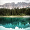 Pro-Art Glasbild Wald am Bergsee I, 20x20 cm