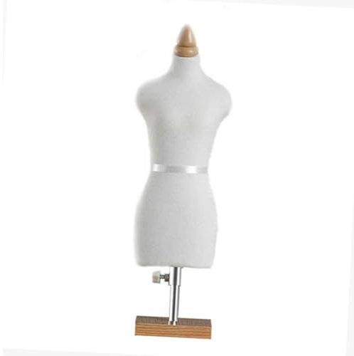 KEEBRPP Puppe (Nicht in voller Größe, 25,4 cm groß zum Nähen, Größe 1/2 1/3 1/4 für Näherin, Schneiderpuppe für die Schnittmustererstellung, vollständig anbringbare Schaufensterpuppe 1/4A White