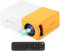 YG300 MINI Projector Portable Home Theater Smart TV Laser Beamer 3D Cinema LED Videoprojector for 4k 1080P Movie Via HD Port (Yellow)