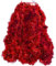Love it Products Extradicke und üppige Lametta-Girlande 7,62 m (25 ft) Perfekt für Weihnachten, Silvester, Geburtstage, Partys und jeden festlichen Anlass (Red, 7.62 Meters Long)