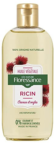 Floressance - Huile végétale Ricin - Cheveux et ongles - Grand format - Flacon de 160 ml