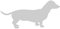 Samunshi® Dackel Hunde Aufkleber Autoaufkleber Sticker in 7 Größen und 25 Farben (10x4,6cm Silber)