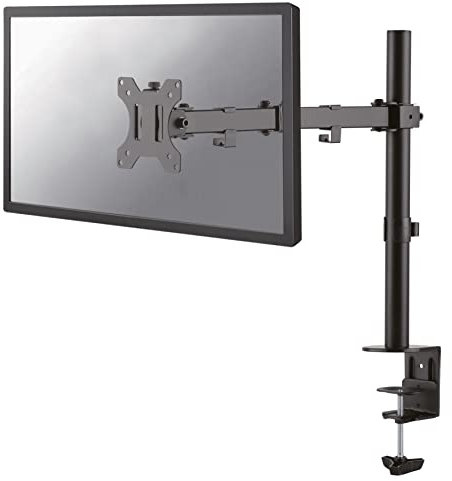 Newstar FPMA-D550BLACK Full Motion Desk Mount (clamp & grommet) for 10-30 Monitor Screen, Height Adjustable - Black