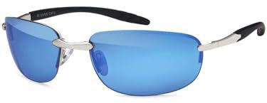 BEZLIT Damen Herren Desginer Sonnenbrille 30245 Blau Verspiegelt (Linse Braun/Schwarz)