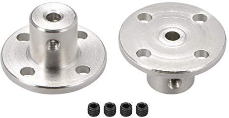sourcing map 2 Stück Flanschkupplung Motorführung Wellenkupplung Motoranschluss 3mm Innendurchm. H12*D10 Starre für DIY Teile