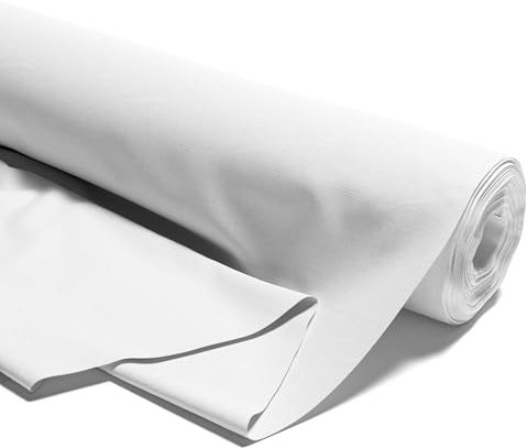 Tela algodon por metros 0,5M x 160 cm - Telas para costura patchwork decoracion y manualidades Ideal para ropa hogar disfraces y proyectos de costura creativa 3. Blanco