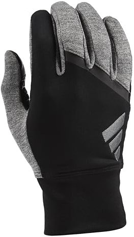 adidas Winter Performance GO 2.0 Reflektierender Handschuh mit Mehreren Touchscreen-Leitfähigkeitspunkten, Schwarz/Grau, Größe M/L