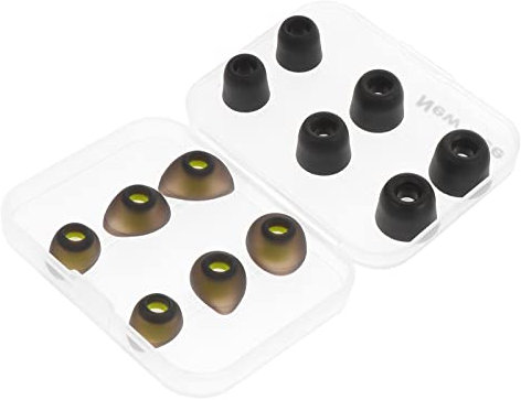 Bequeme Elastische Schwamm-ohrkappen Langsame Widerstandsfähigkeit Ohrstöpsel Für Kopfhörer Zum Musikhören Beim Laufen Schwarz