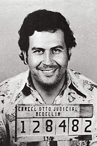 Pablo Escobar Mugshot El Patron Kingpin Medellin Kolumbien Poster de Pablo Escobar Portrait Foto Kartell berühmter Narco Decor Wanted Arrest Tasse Shot Escovar Cool Wall Art Print Poster 40,6 x 61 cm