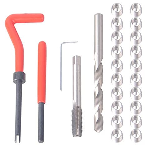 DAYUAN Thread Repair Kit M9x1.25mm Helicoil Restoring Thread Repair Tools Wire Insert Kit Compatible Hand Tool Set for Auto Repairing