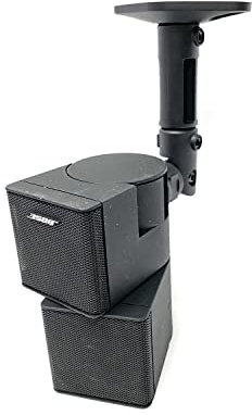 USAV Wall Mount Ceiling Bracket for Bose Jewel Cube Speaker - Pair Black
