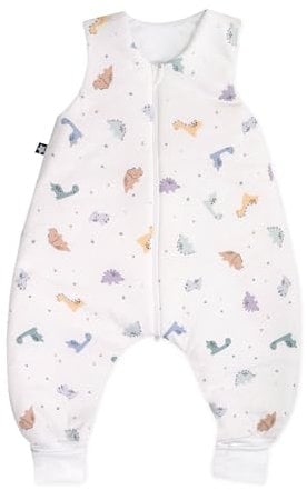 Julius Zöllner Schlafoverall Jumper aus Jersey Baumwolle, Made in Germany, Little Dinos, 24-48 Monate / Gr. 92